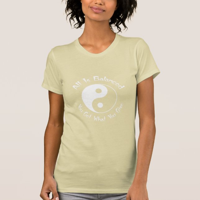 Balance Yin Yang Symbol T-Shirt (Vorderseite)