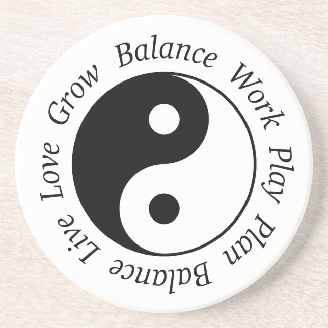Balance Yin Yang Untersetzer (Vorne)