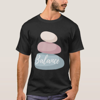 Balance Zen-Steine Minimalistisches Design – Achts T-Shirt