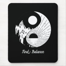 Balance Zen Yin Yang Schwarz-weiß