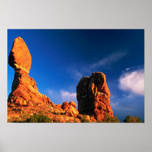 Balanced Rock at Sunset Poster