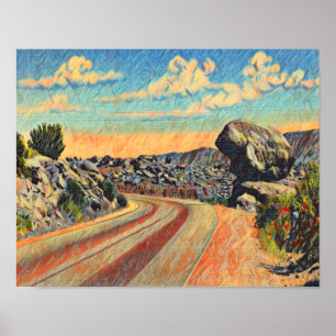 Balanced Rock Tijeras Canyon Poster