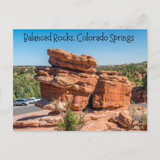Balanced Rocks, Colorado Springs, Colorado Postkarte