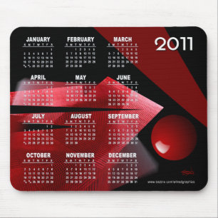Balancen-abstrakter Kalender 2011 Mousepad