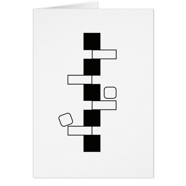 "Balancen-" Kunst-Karte (5" x 7") (Vorne)