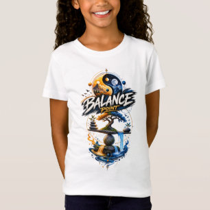 Balancepunkt – Kosmische Natur Geometrische Kunst T-Shirt