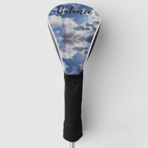 Balancereflektionen weiße Wolken in Cornisch Himm Golf Headcover