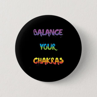 Balancieren Sie Ihr chakras Abzeichen Button