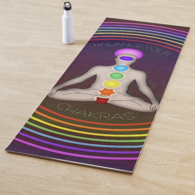 Balancieren Sie Ihr Chakras Yogamatte (Beispiel)