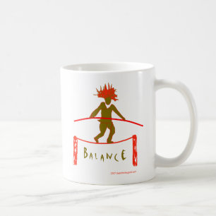 Balancierende Balance… Kaffeetasse