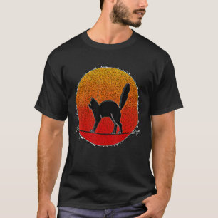 Balancierende Katze im Gleichgewicht T-Shirt