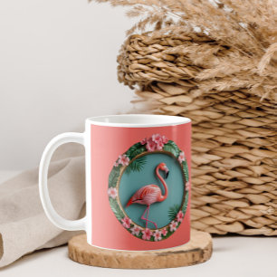 Balancierender Flamingo Kaffeetasse