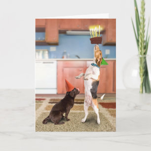 Balancierender Kuchen Karte