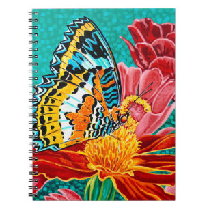 Balancierter Schmetterling I Notizblock