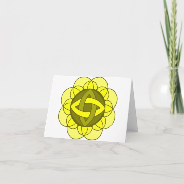 " Balancing the Solar Plexus Chakra" Note Card Karte (Vorderseite)