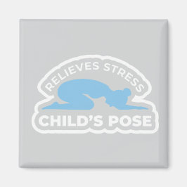 Balasana Child’s Pose • Relieves Stress Yoga Magnet