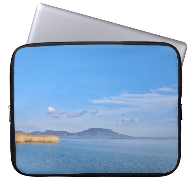 Balaton blau laptopschutzhülle (Vorderseite)