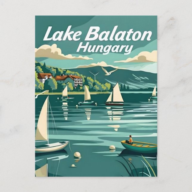 Balaton Postkarte (Vorderseite)