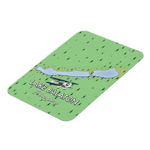 Balaton Ungarn Karte Magnet
