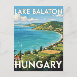 Balatonsee Ungarn Sommer Reise Landschaft Postkarte