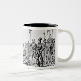 Balboa das Kreuz auf dem Ufer gründend Zweifarbige Tasse