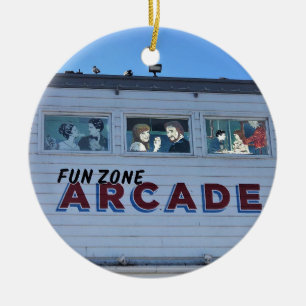 Balboa Fun Zone, Newport Beach, Kalifornien Keramik Ornament