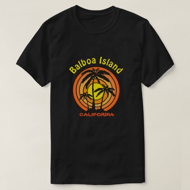 Balboa-Insel, CA T-Shirt (Design vorne)