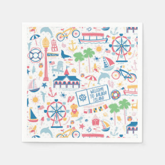 Balboa Island Cocktail Napkins Serviette
