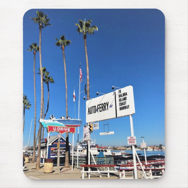 Balboa Island Ferry, Newport Beach, Kalifornien Mousepad (Vorne)