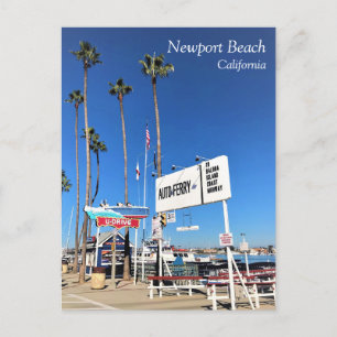 Balboa Island Ferry, Newport Beach, Kalifornien Postkarte