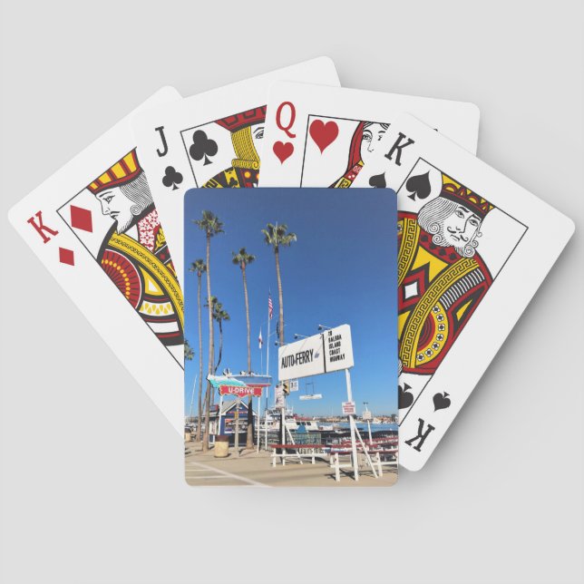 Balboa Island Ferry, Newport Beach, Kalifornien Spielkarten (Rückseite)