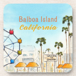Balboa Island Newport Beach Coaster Getränkeuntersetzer