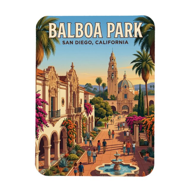 Balboa Park Kalifornien Magnet (Vertikal)