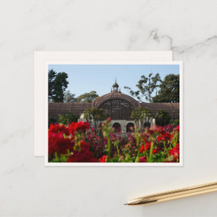Balboa Park San Diego Blumenfoto Postkarte