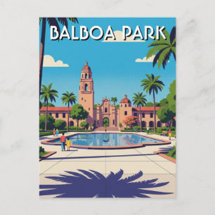 Balboa Park San Diego CA Reise Postkarte
