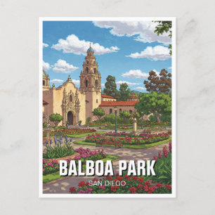 Balboa Park San Diego CA Travel Postkarte