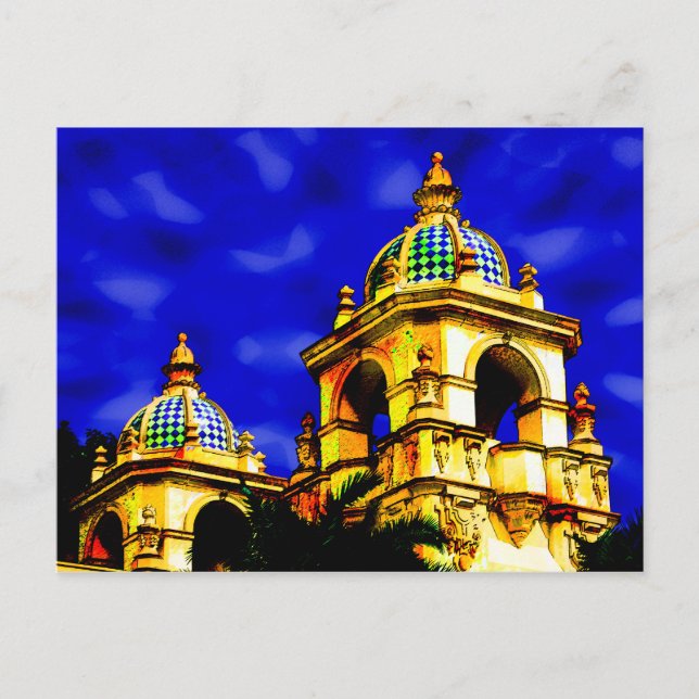 Balboa Park, San Diego Postkarte (Vorderseite)