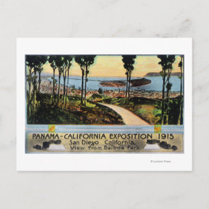 Balboa Park View City, Panama-CA Expo Postkarte