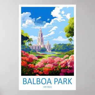 Balboa Park Vintage-Reiseposter Ski National Poster