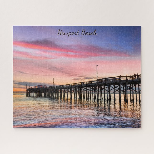 Balboa Pier Sunset, Newport Beach, Kalifornien, Puzzle (Horizontal)