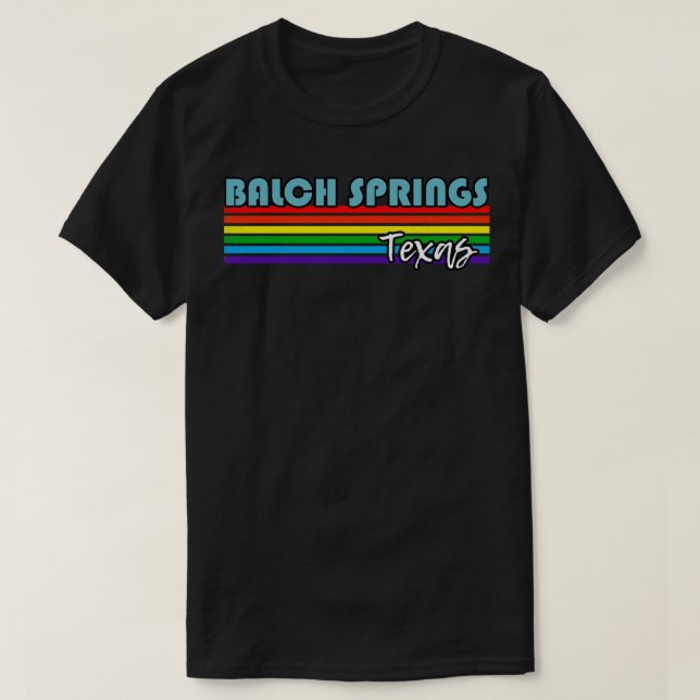 Balch Springs Texas Pride Balch Springs LGBT Gesch T-Shirt (Design vorne)