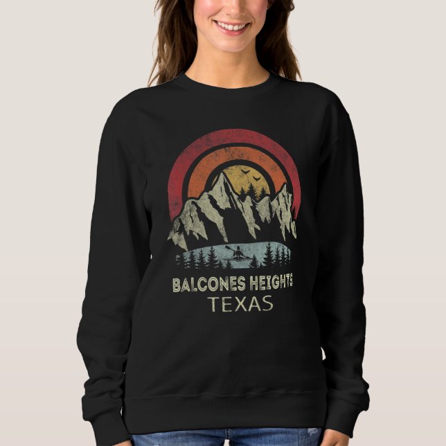 Balcones Heights Texas Mountain Sunset Sunrise Kay Sweatshirt (Vorderseite)