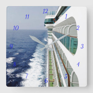 Balcony Row Time Quadratische Wanduhr