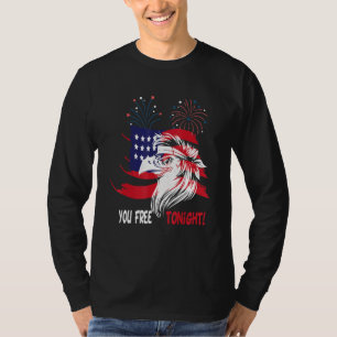Bald Adler 4. Juli Patriotic Mullet Usa Flag F T-Shirt