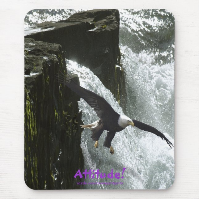 Bald Adler Attitude! Motivierend Mousepad (Vorne)
