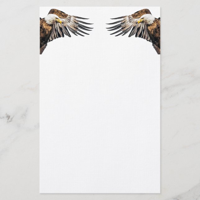 Bald Adler auf dem Flügel Briefpapier (Vorderseite)