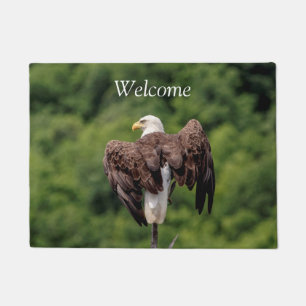 Bald-Adler auf einem Zweig Fußmatte