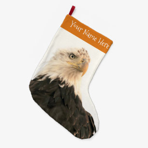 Bald-Adler, der in den Smoky-Himmel verblasst Großer Weihnachtsstrumpf