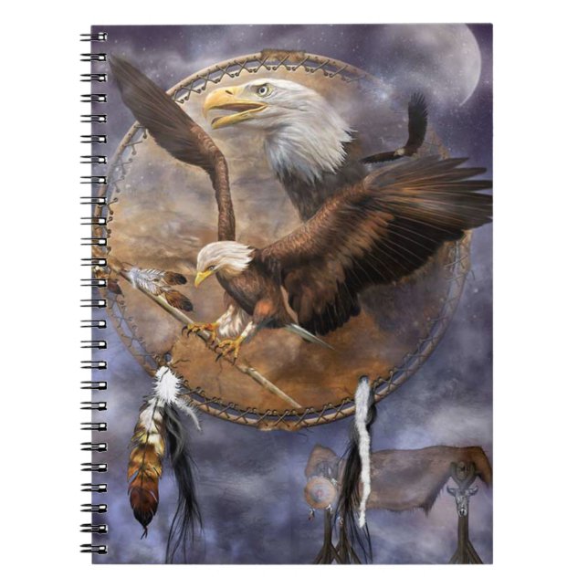 Bald Adler, Dreamcatcher und Feathers Notizblock (Vorderseite)