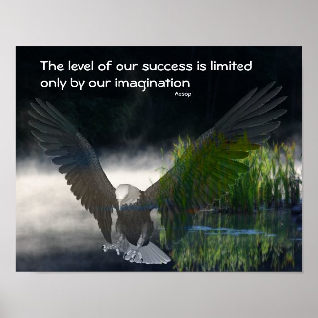Bald Adler Erfolgsquote Inspiration Poster (Vorne)